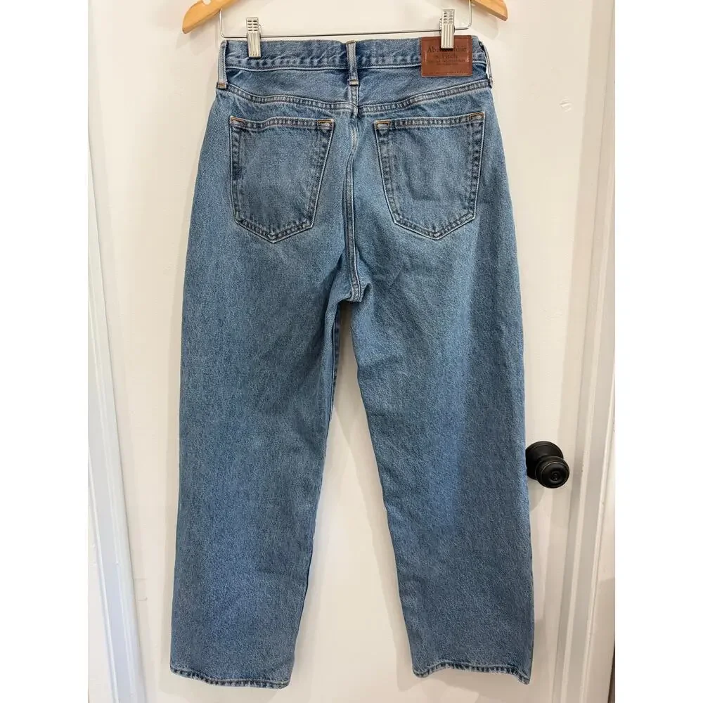 Abercrombie & Fitch Authentic Rigid Denim Baggy Jeans Men’s 29x30 Medium Wash